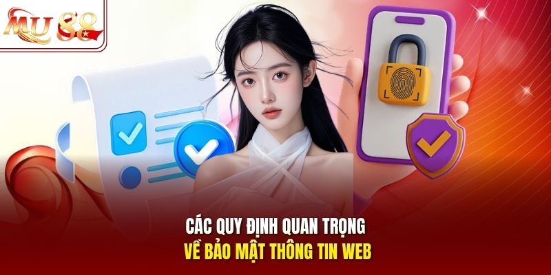 Các quy định quan trọng về bảo mật thông tin web